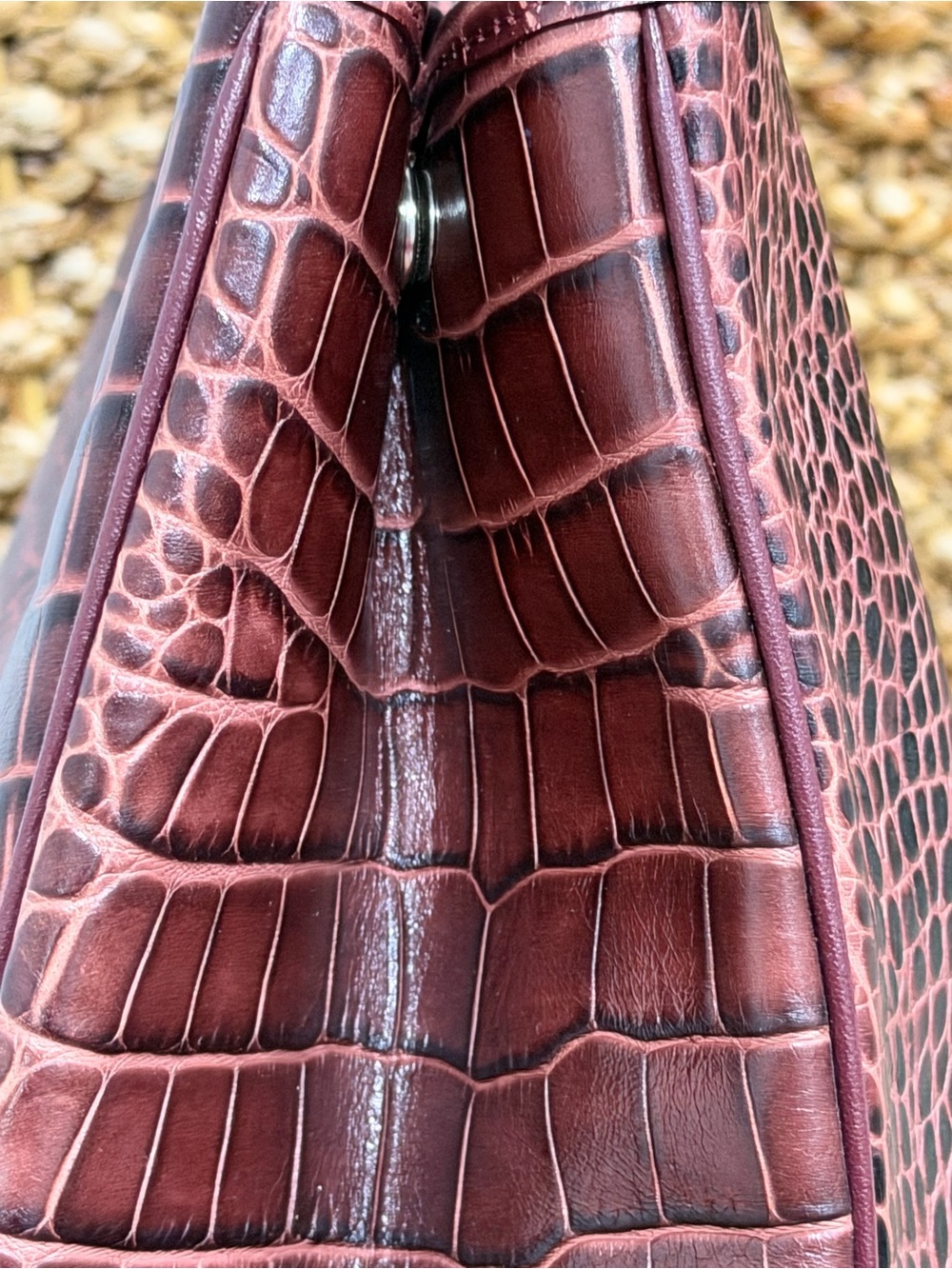 Longchamp Roseau Tote Crocodile-Embossed Leather - Picture 8 of 12